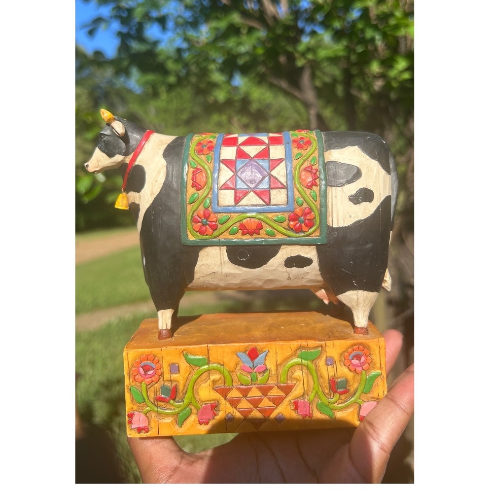 Jim Shore 2003 Heartwood Creek Cow Figurine A Grand Tradition 117143